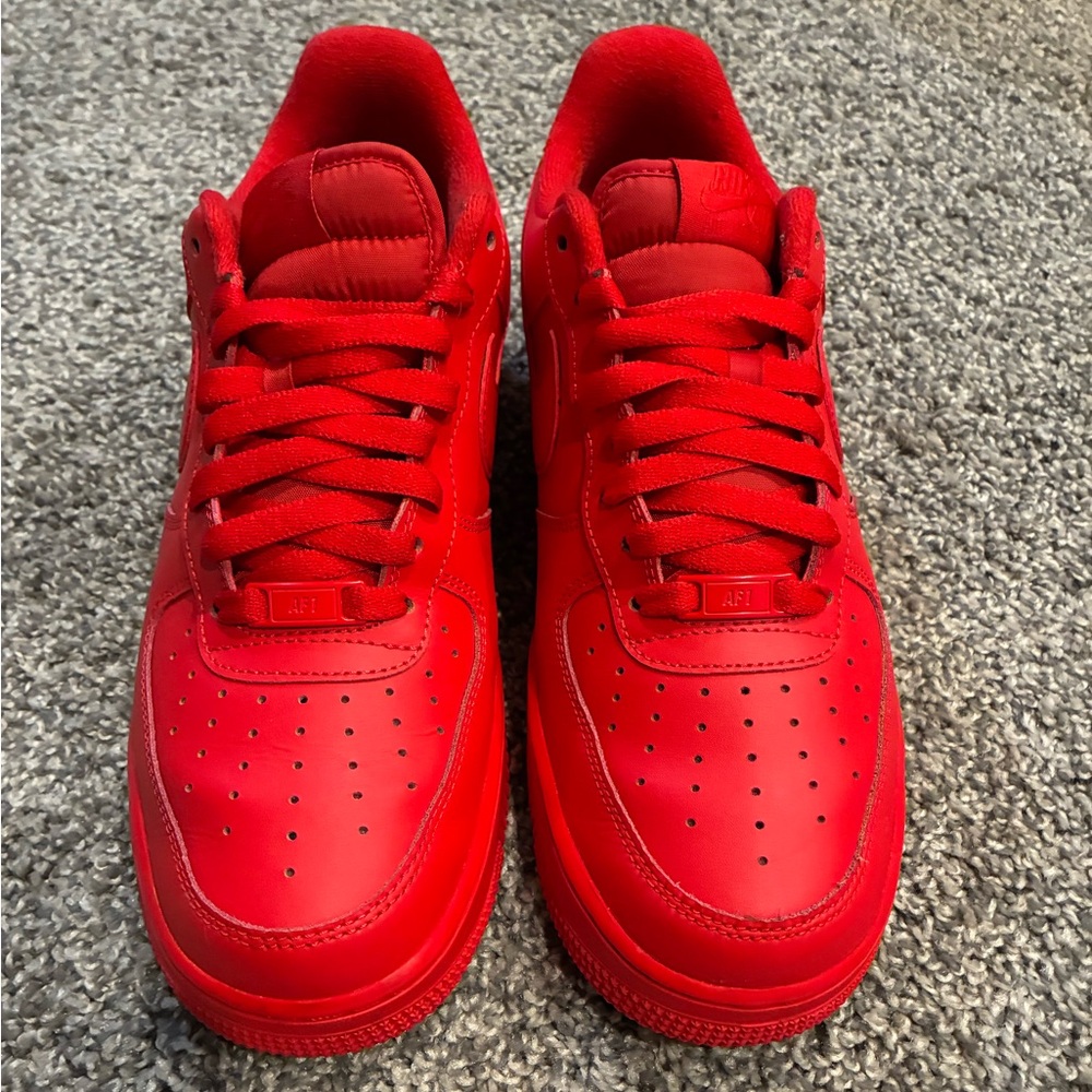 Men's Nike Triple red Air Force 1 size 10